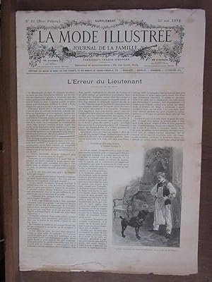 Bild des Verkufers fr La mode illustre journal de La famille n20 20 mai 1894 zum Verkauf von Dmons et Merveilles