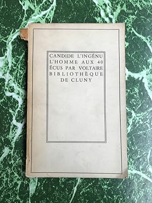 Seller image for Voltaire Candide L'ingnu L'Homme aux 40 cus Armand Colin for sale by Dmons et Merveilles