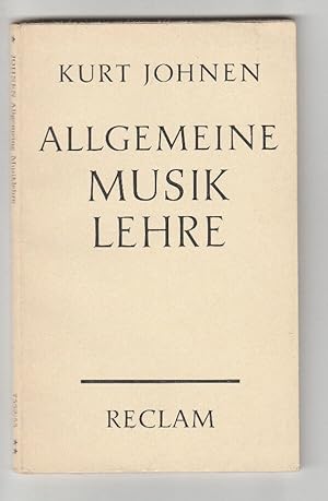 Immagine del venditore per ALLGEMEINE MUSIK LEHRE Reclam verlag sechste Auflage venduto da Dmons et Merveilles