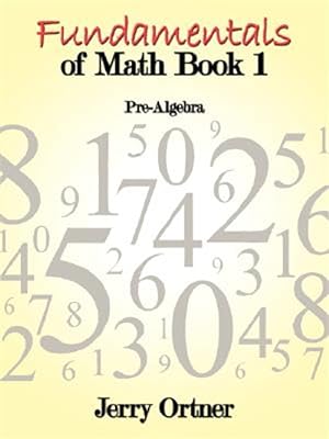 Seller image for Fundamentals of Math Book 1 : Pre-algebra for sale by GreatBookPricesUK