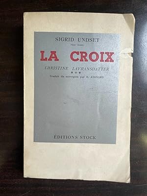 Imagen del vendedor de Sigrid Undset - La Croix a la venta por Dmons et Merveilles