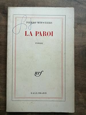 Bild des Verkufers fr La Paroi gallimard zum Verkauf von Dmons et Merveilles