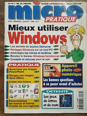 Image du vendeur pour Micro Pratique N 34 Juillet 1999 mis en vente par Dmons et Merveilles