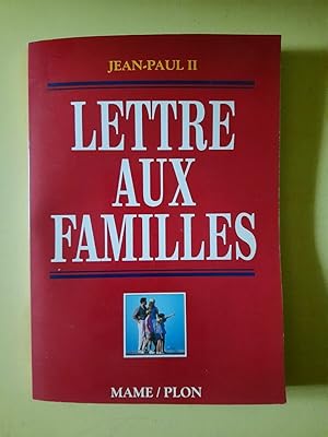 Immagine del venditore per Jean Paul II Lettre aux Familles venduto da Dmons et Merveilles