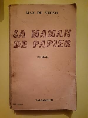 Seller image for Max du Veuzit Sa Maman de Papier tallandier for sale by Dmons et Merveilles