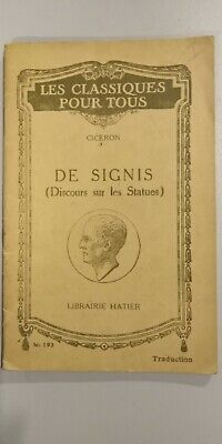 Seller image for Cicron - De Signis Les Classiques pour tous n193 for sale by Dmons et Merveilles