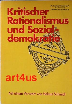 Image du vendeur pour Kritischer Rationalismus und Sozialdemokratie : Teil 1 und Teil 2 : Diskussion und Kritik. Internationale Bibliothek ; Bd. 90 mis en vente par art4us - Antiquariat