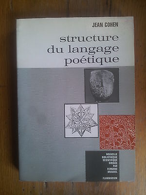 Image du vendeur pour Jean COHEN Structure du langage potique Flammarion bel tat mis en vente par Dmons et Merveilles