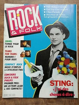 Image du vendeur pour Rock Folk n 224 Novembre 1985 mis en vente par Dmons et Merveilles