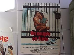 affiche 78 x 58 cms film UN COUPLE EN FUITE Peter Fonda Susan St James