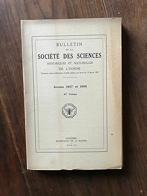 Seller image for BULLETIN DE LA SOCIT DES SCIENCES HISTORIQUES ET NATURELLES DE L'YONNE vl. 97e for sale by Dmons et Merveilles