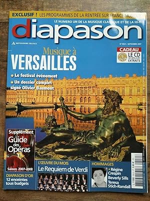 diapason Le Magazine de la Musique Classique et de la hi fi Nº550 09 2007
