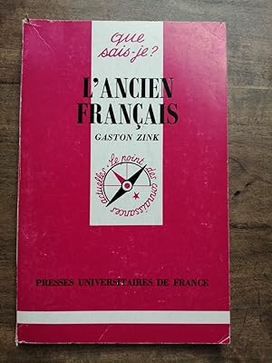 Imagen del vendedor de L'ancien franais Presses universitaires de france a la venta por Dmons et Merveilles
