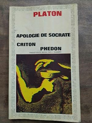 Seller image for Platon Apologie de socrate criton Phedon for sale by Dmons et Merveilles