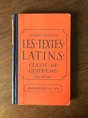 Seller image for LES TEXTES LATINS HACHETTE for sale by Dmons et Merveilles