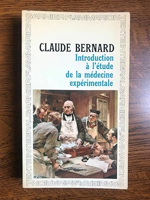 Imagen del vendedor de C bernard Introduction  l'tude de la mdecine exprimentale gf a la venta por Dmons et Merveilles