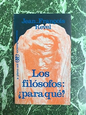 Imagen del vendedor de Jean François Revel - Los filósofos para qué a la venta por Démons et Merveilles