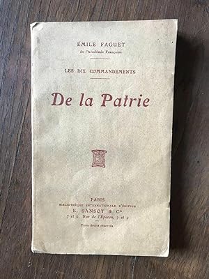 Seller image for De la Patrie for sale by Dmons et Merveilles
