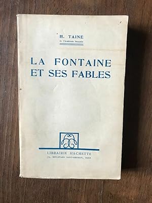 Seller image for H. TAINE - LA FONTAINE ET SES FABLES HACHETTE for sale by Dmons et Merveilles