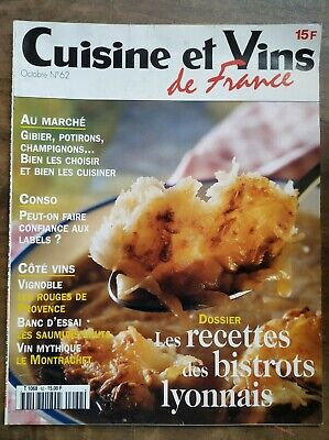 Cuisine et Vins de France Nº 62 Octobre 1999