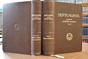 Septuaginta. Id est vetus testamentum graece iuxta LXX interpretes. Vol. I+II (komplett).