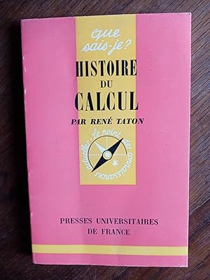 Bild des Verkufers fr Histoire du Calcul Presses universitaires de france zum Verkauf von Dmons et Merveilles