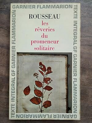 Imagen del vendedor de Rousseau Les Rveries du Promeneur Solitaire a la venta por Dmons et Merveilles