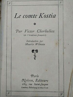 Seller image for Le Comte Kostia for sale by Dmons et Merveilles