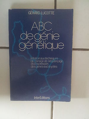 Seller image for ABC de gnie gntique clonage squencage for sale by Dmons et Merveilles