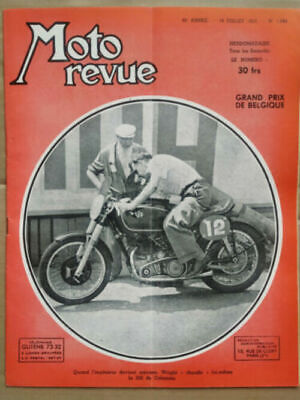 Image du vendeur pour Moto Revue n 1094 Grand prix de belgique 19 Juillet 1952 mis en vente par Dmons et Merveilles