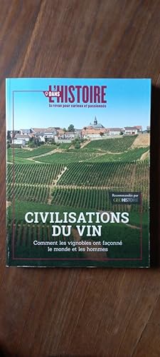 REVUE DANS L'HISTOIRE CIVILISATIONS DU VIN glenat prisma