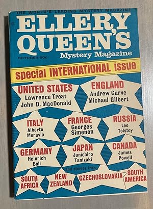 Bild des Verkufers fr Ellery Queen's Mystery Magazine October 1967 zum Verkauf von biblioboy