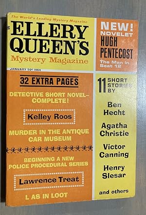 Bild des Verkufers fr Ellery Queen's Mystery Magazine January 1964 zum Verkauf von biblioboy