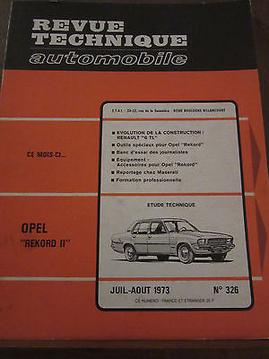 Seller image for n326 juil aot 1973 Opel Rekord II for sale by Dmons et Merveilles