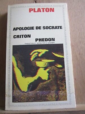 Seller image for platon Apologie de socrate criton phdon garnier flammarion for sale by Dmons et Merveilles