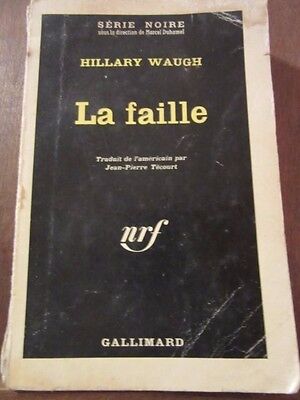 Seller image for la faille Gallimard Srie Noire n848 for sale by Dmons et Merveilles