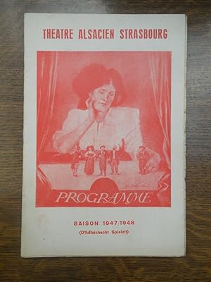 Seller image for Thtre Alsacien strasbourg Programme 1947 1948 D'fuffzichscht Spielzit for sale by Dmons et Merveilles