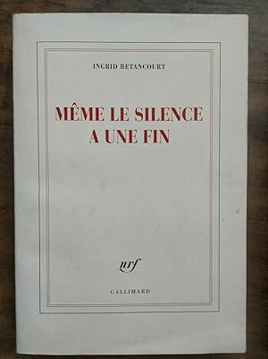 Image du vendeur pour Mme le silence a une fin gallimard mis en vente par Dmons et Merveilles