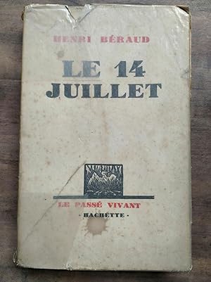 Image du vendeur pour Le 14 juillet Le pass vivant hachette 1929 mis en vente par Dmons et Merveilles