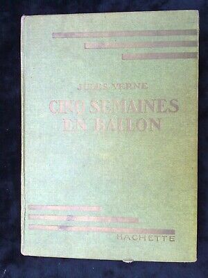 Image du vendeur pour Cinq semaines en ballon hachette bibliothque verte 1948 mis en vente par Dmons et Merveilles