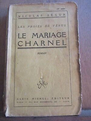 Seller image for Le Mariage charnel les proies de vnus Albin michel for sale by Dmons et Merveilles