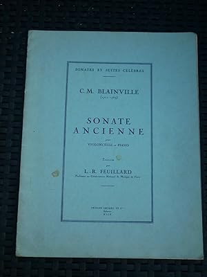 blainville Sonate ancienne pour violoncelle et piano transcrite par Feuillard