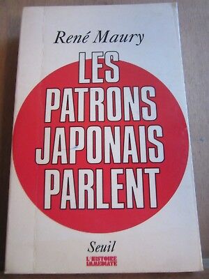 Seller image for Les patrons japonais parlent Seuil l'histoire immdiate for sale by Dmons et Merveilles