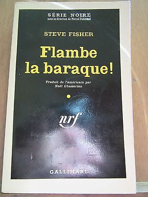 Seller image for Flambe la baraque Gallimard Srie Noire n545 for sale by Dmons et Merveilles