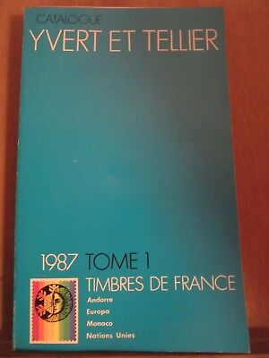 Imagen del vendedor de Catalogue Yvert et Tellier Tome 1 Timbres de france andorre Monaco a la venta por Dmons et Merveilles