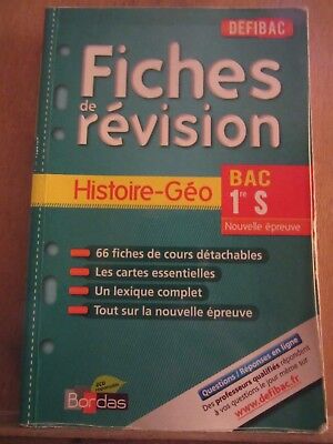 Fiches de révision histoire géo Bac 1re s défibac