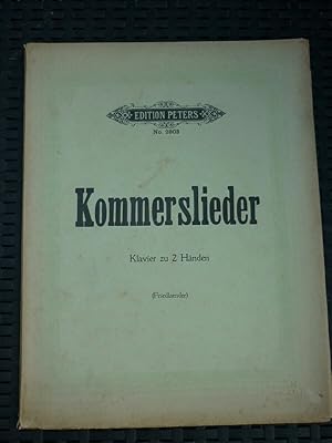 Kommerslieder Klavier zu 2 Händen Friedlaender Edition Peters N2803