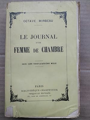 Seller image for Le journal d'une femme de chambre Octave mirbeau bibliothque charpentier for sale by Dmons et Merveilles