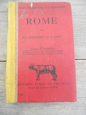 Arquillière jarry rome classe de cinquième Editions Ecole et collège