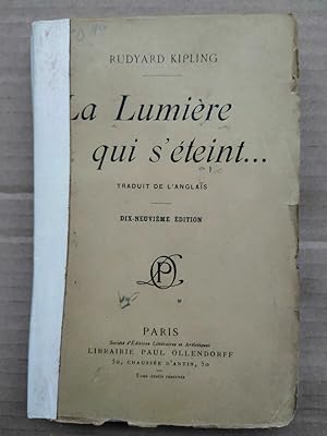 Seller image for La lumire qui s'teint - Paul Ollendorff for sale by Dmons et Merveilles